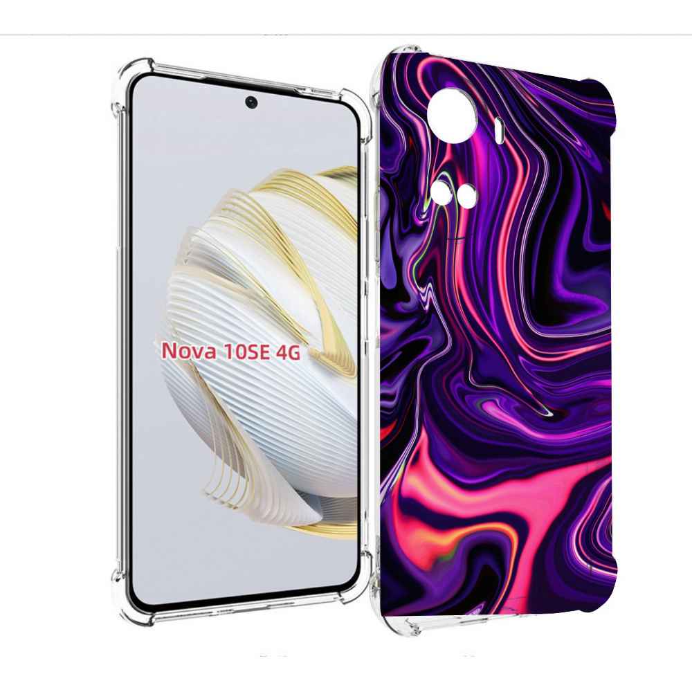 

Чехол MyPads фиолетовые краски для Huawei Nova 10 SE, Прозрачный, Tocco