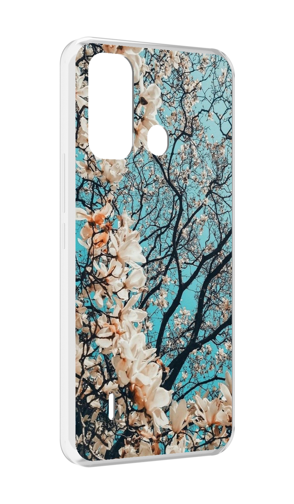 

Чехол MyPads дерево-с-цветочками для ITEL A49 / A58 / A58 Pro, Прозрачный, Tocco