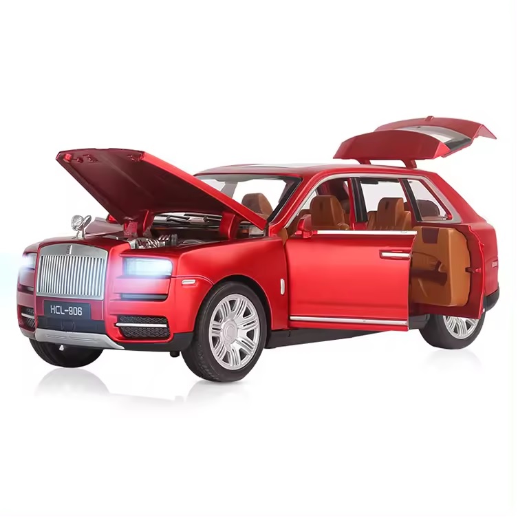 Модель металлическая внедорожник Rolls-Royce Cullinan дым, свет, звук 1:22 HCL-506A красны lemmo сборная модель внедорожник бархан
