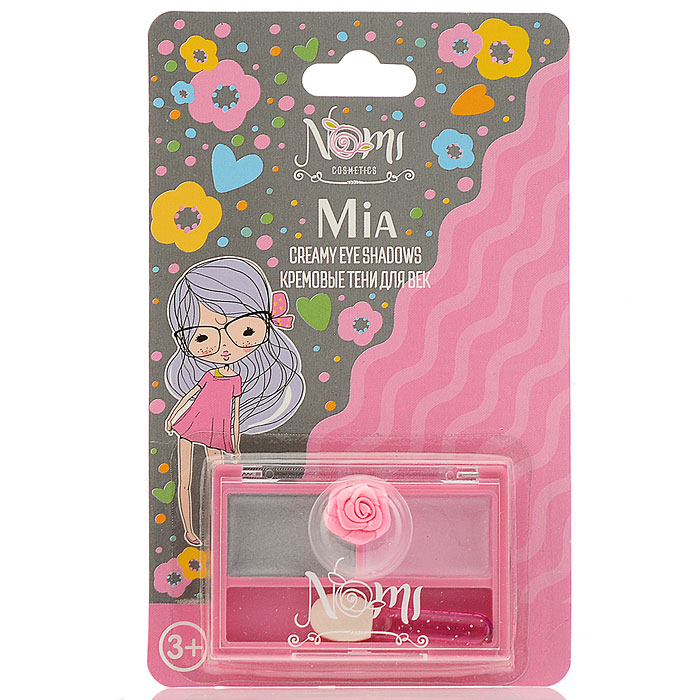 

Детская косметика NOMI Mia 3 г, Серый;розовый, "Mia" 3 г, в блистере