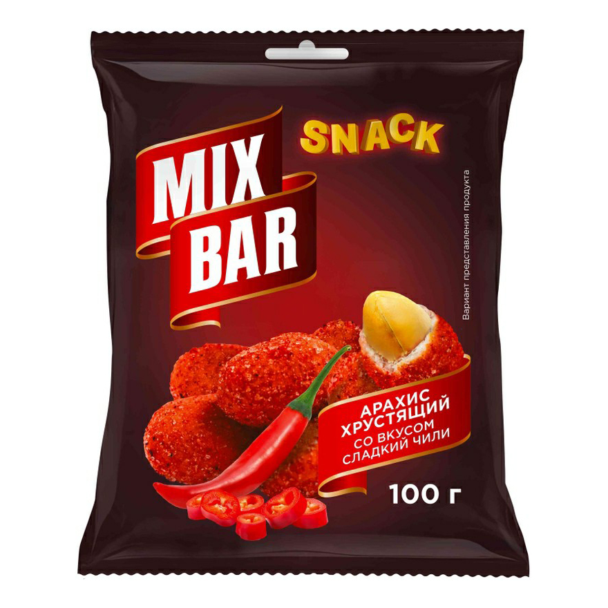 Арахис MixBar хрустящий со вкусом сладкий чили 100 г