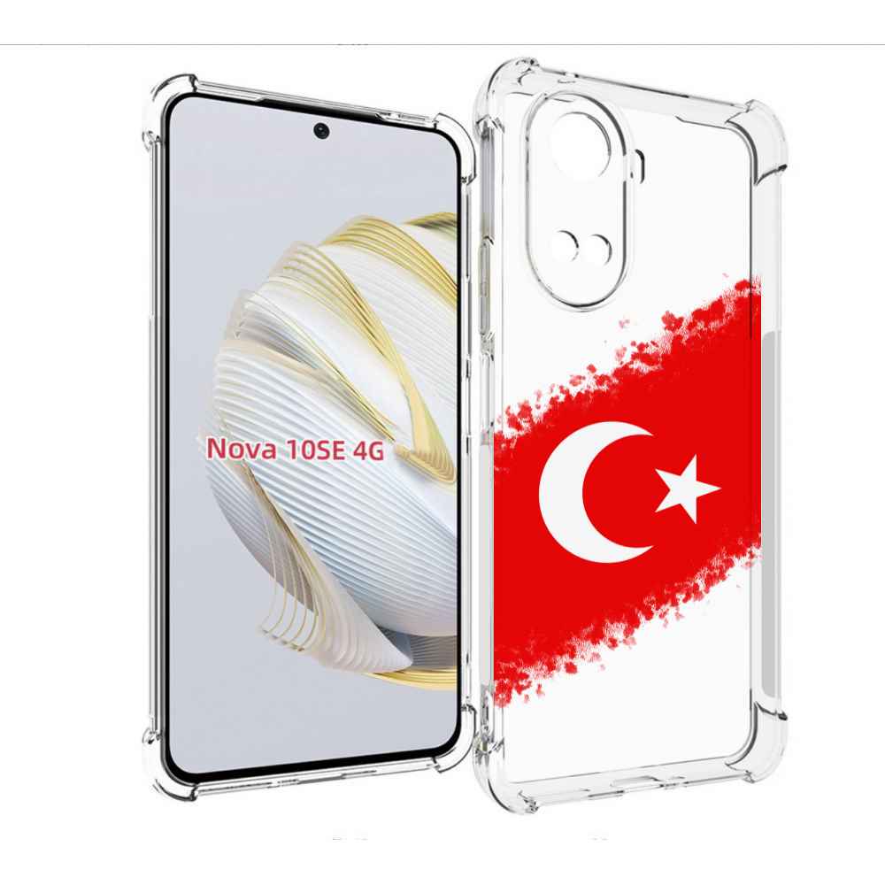 

Чехол MyPads флаг Турции для Huawei Nova 10 SE, Прозрачный, Tocco
