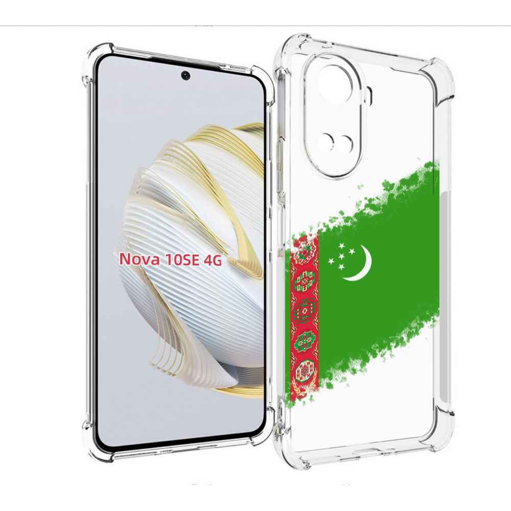 

Чехол MyPads флаг герб Туркменистан-1 для Huawei Nova 10 SE, Прозрачный, Tocco