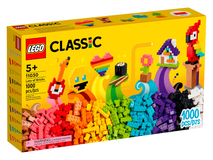 

Конструктор LEGO Classic Много кубиков, 1000 деталей, 11030