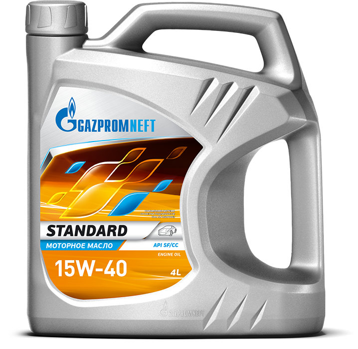 Моторное масло Gazpromneft минеральное standart sf/cc 15W40 4л