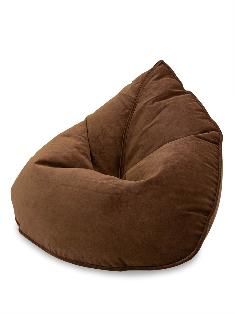 фото Кресло-мешок puff spb velvet brown/p5414, коричневый