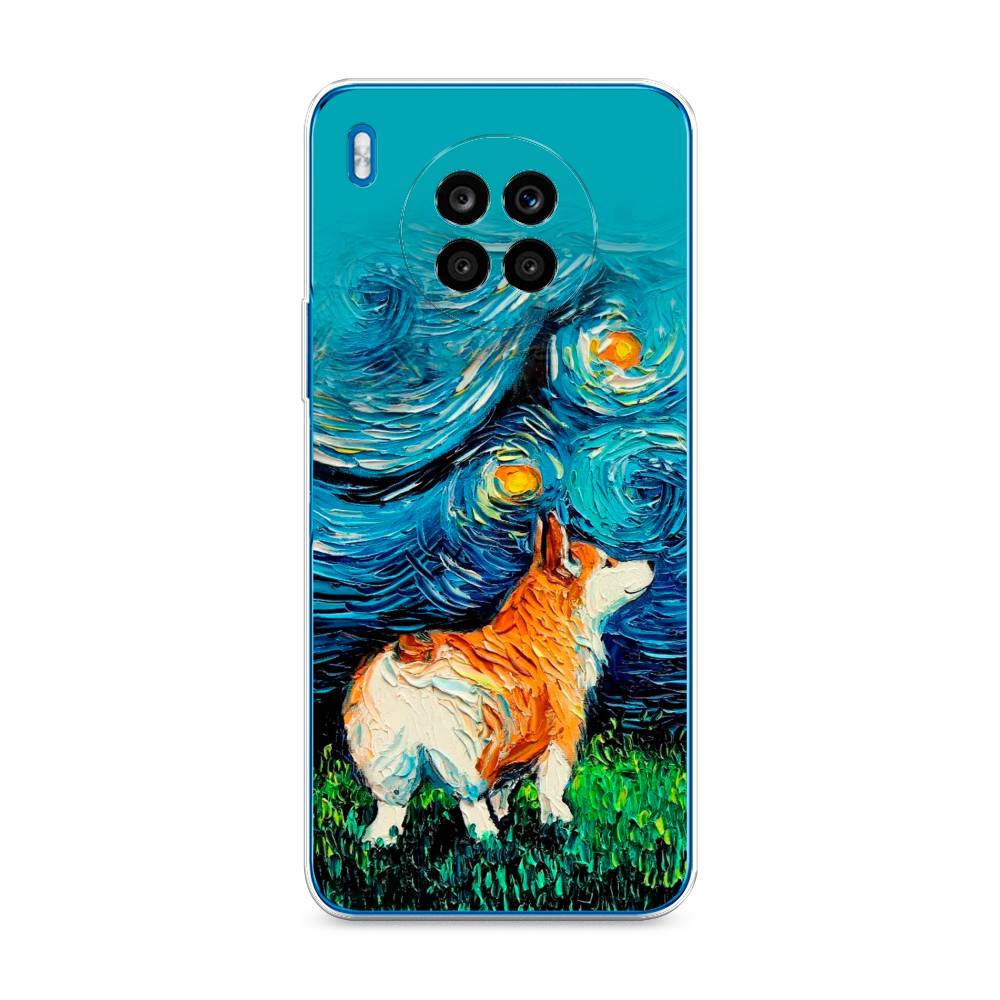 

Чехол на Huawei Nova 8i "Корги звёздная ночь", Коричневый;белый;зеленый, 6106450-1