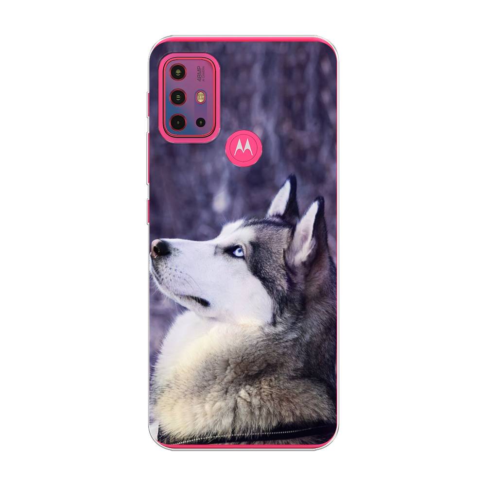 

Чехол на Lenovo K13 Note "Хаски 1", Фиолетовый;белый, 242250-1