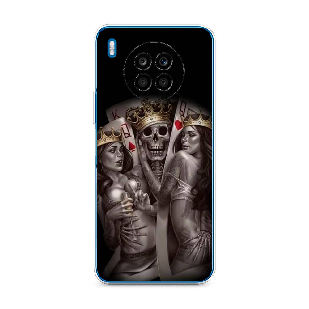 

Чехол на Huawei Nova 8i "Карты король и королевы", Серый;желтый, 6106450-6