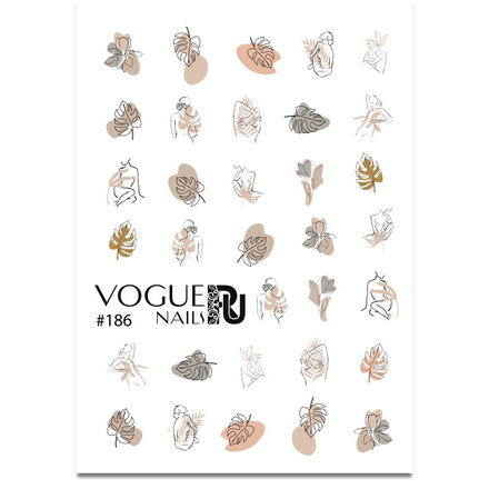 

Набор Vogue Nails Слайдер-дизайн №186, 2 шт.