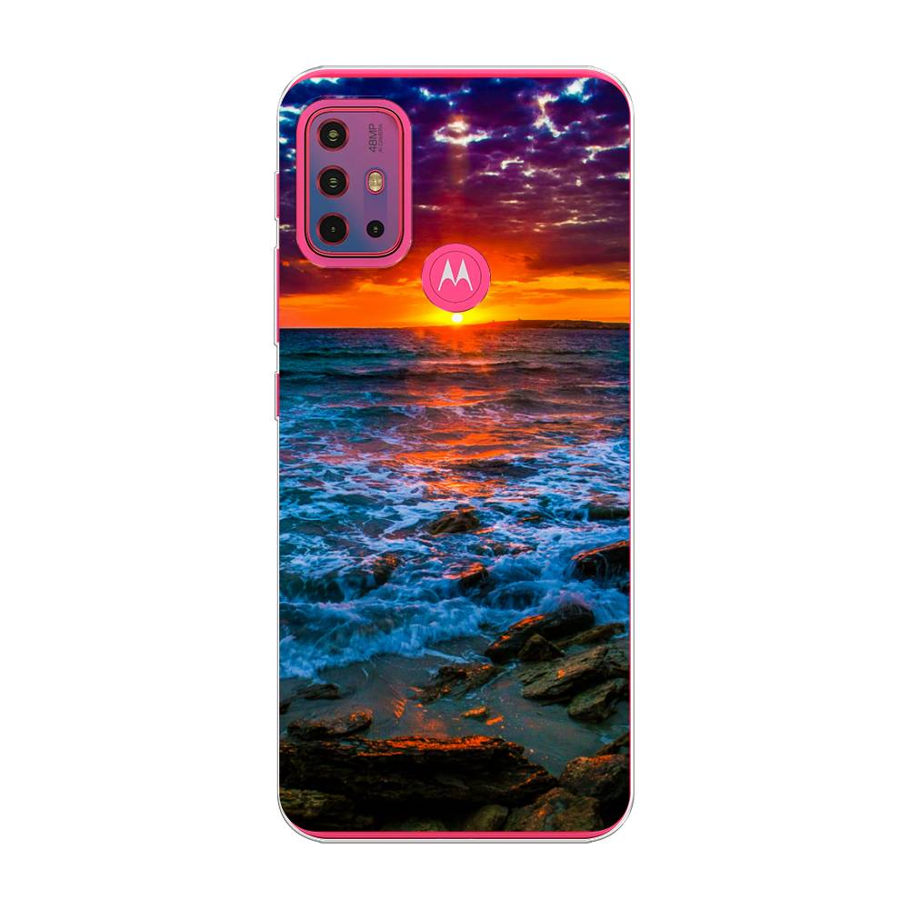 

Чехол на Lenovo K13 Note "Закат 1", Оранжевый;синий, 242250-2