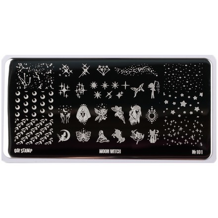 

Пластина для стемпинга Go!Stamp №101, Moon Witch, Черный