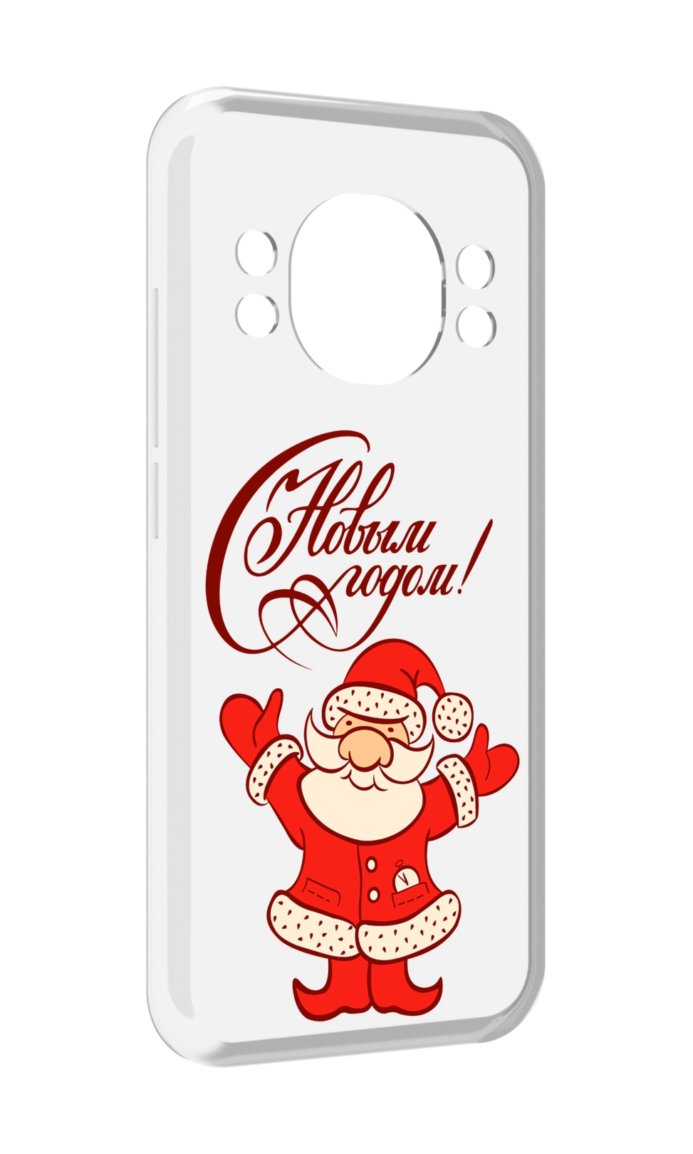 

Чехол MyPads Добрый дед мороз с новым годом 2023 для Doogee S98 / S98 Pro, Прозрачный, Tocco