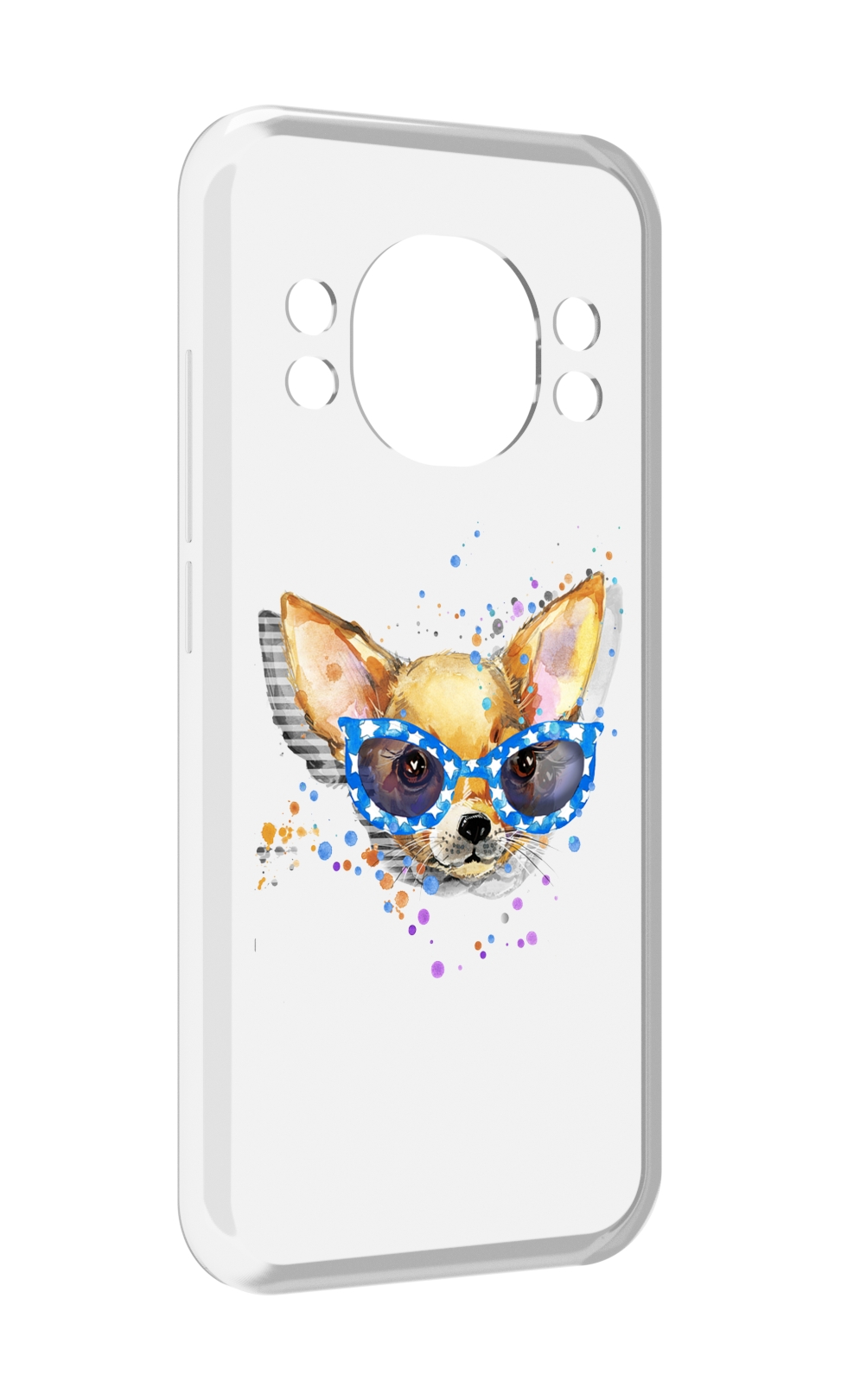 

Чехол MyPads чихуа-хуа в очках для Doogee S98 / S98 Pro, Прозрачный, Tocco