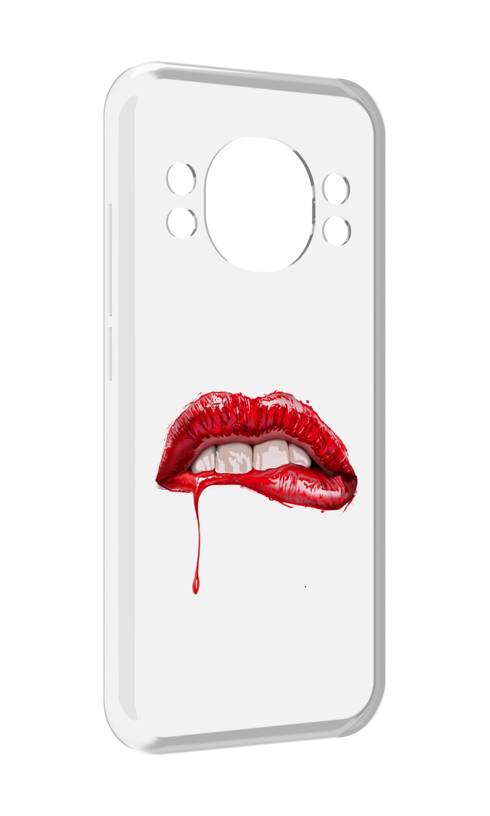 

Чехол MyPads яркие красные губы для Doogee S98 / S98 Pro, Прозрачный, Tocco