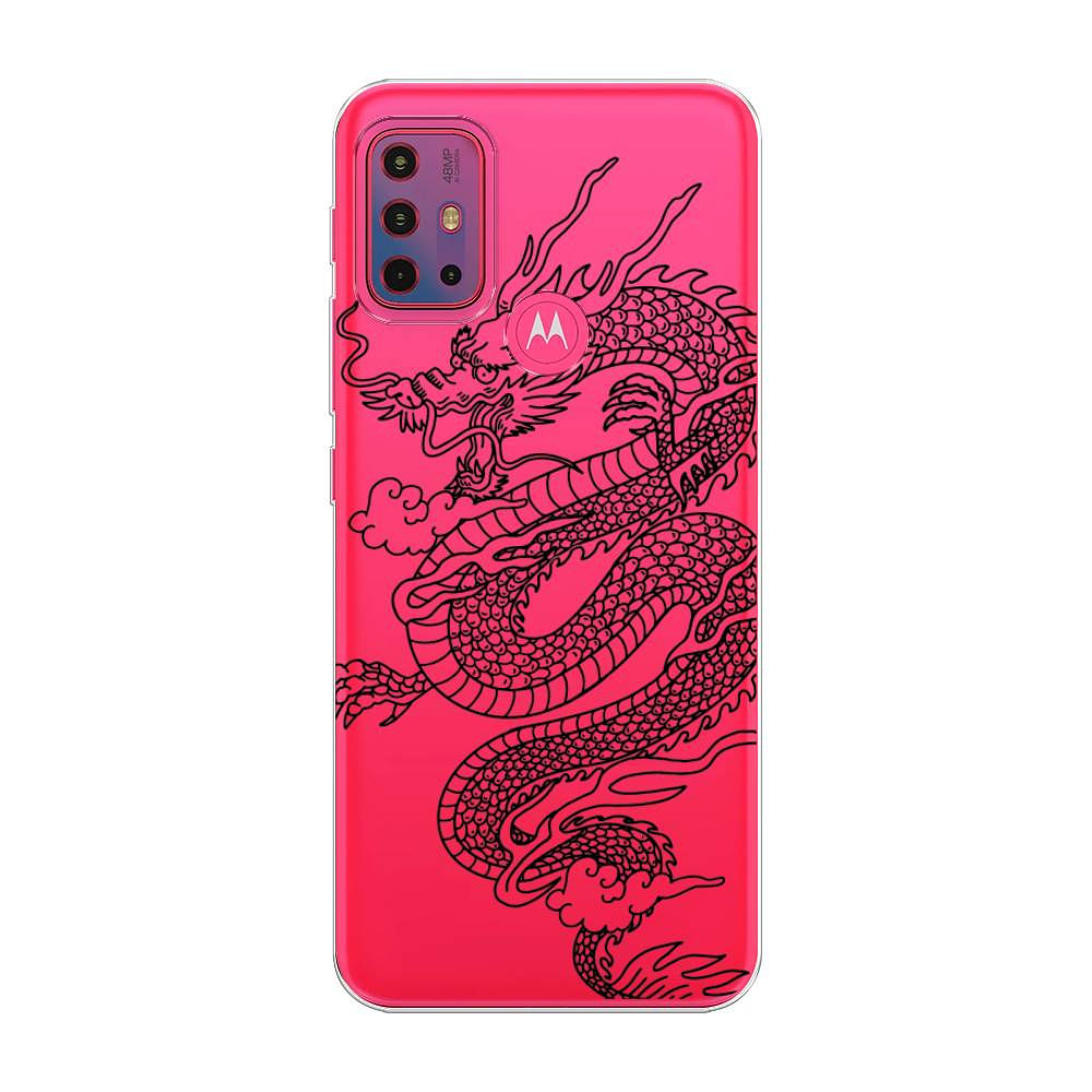 

Чехол на Lenovo K13 Note "Большой китайский дракон", Черный;серый, 242250-1