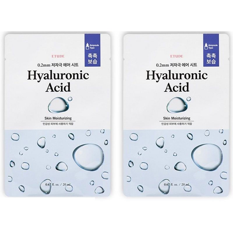 

Etude Тканевая маска для лица с гиалуроновой кислотой / 0.2 Therapy Air Mask Hyaluronic, kr-20005