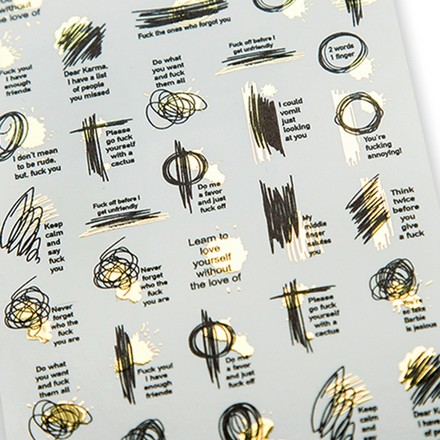 

Набор iNVENT PRiNT Фольгированный слайдер Надписи. Слова. Фразы №FoiL-045, 3 шт., Разноцветный