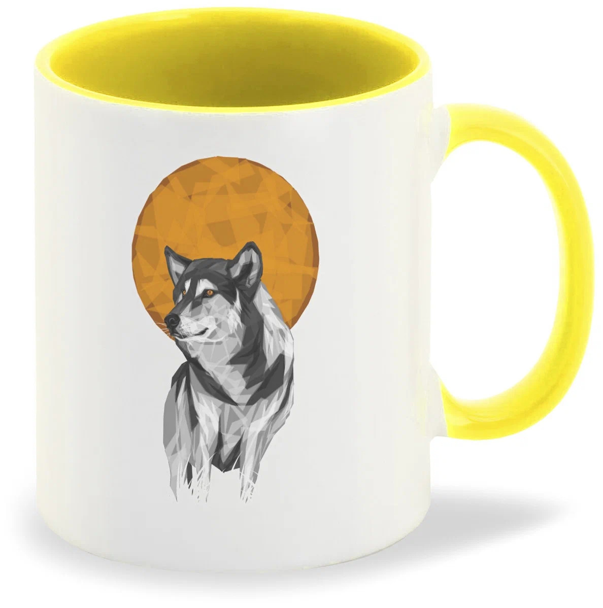 

Кружка CoolPodarok Волк арт луна