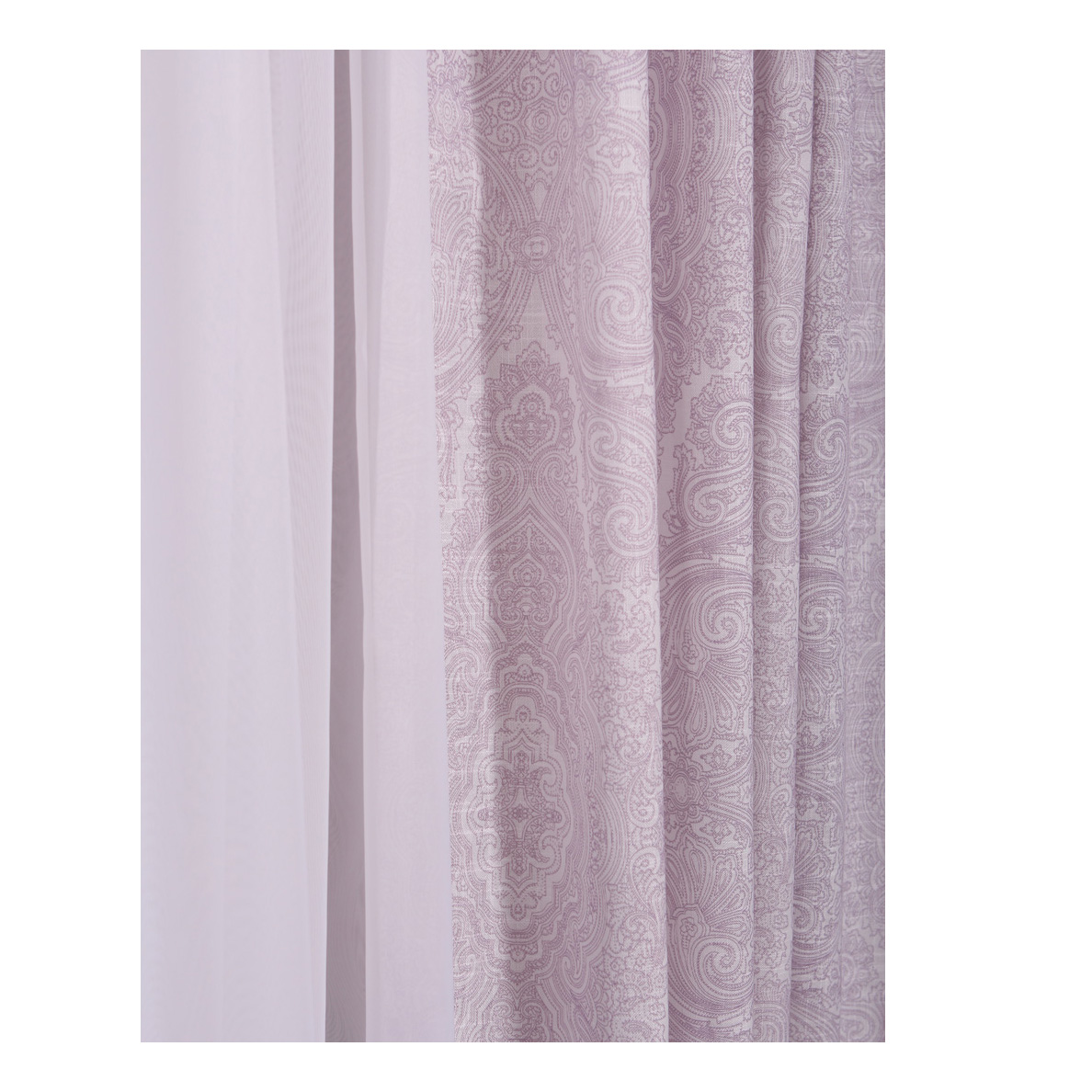 

Штора на ленте Mona Liza 200x270 см полиэстер сиреневая