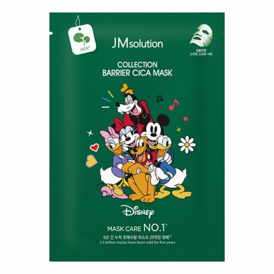 

JMsolution Маска тканевая успокаивающая с экстрактом центеллы / Disney Сollection Barrier