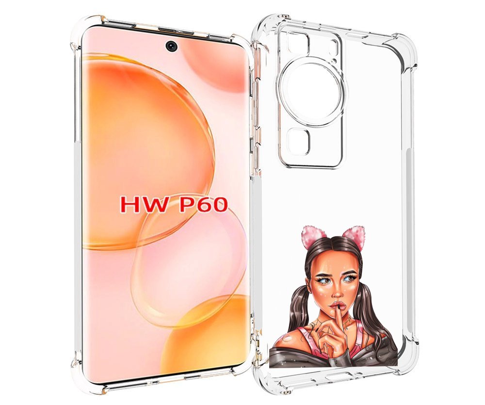 

Чехол MyPads девушка-тихо женский для Huawei P60, Tocco
