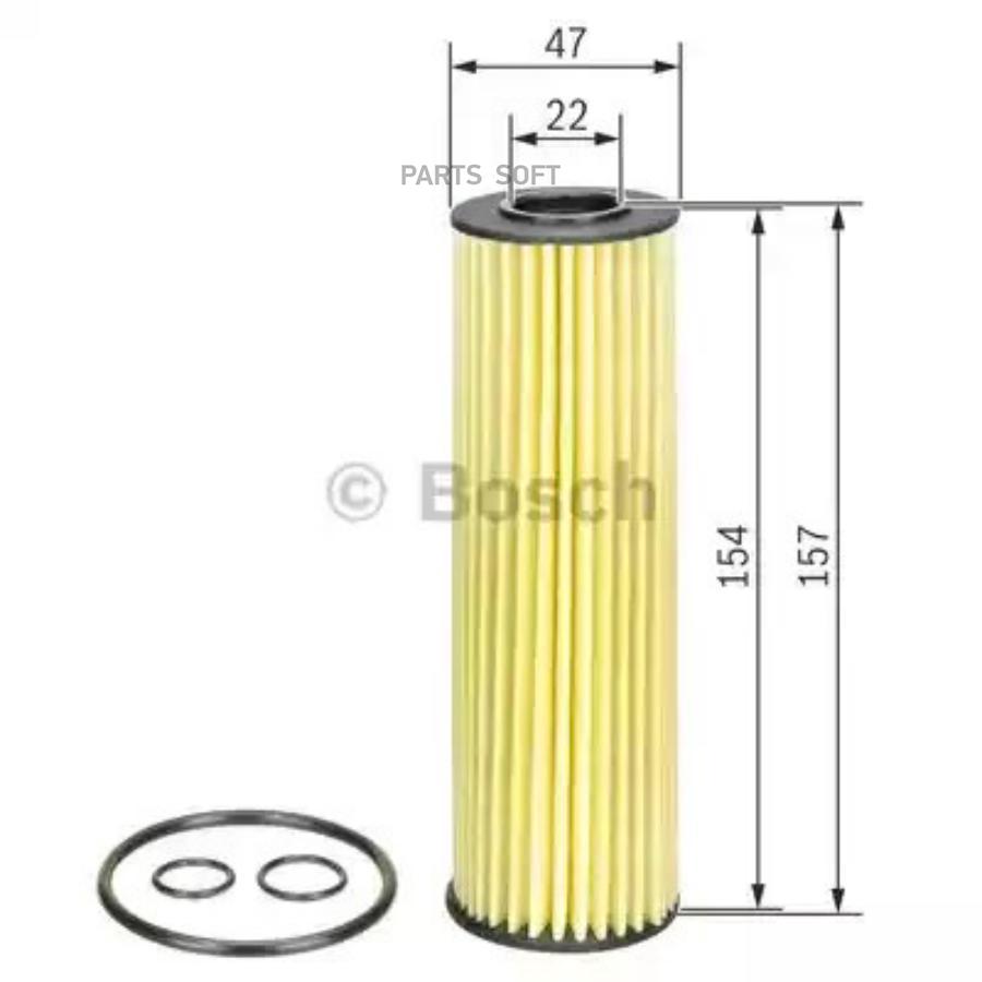 

BOSCH Фильтр масляный MERCEDES C-Class/E-Class/SLK 01/07->