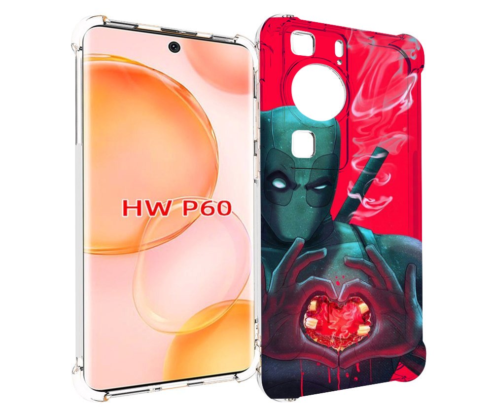 

Чехол MyPads дедпул-в-сердце для Huawei P60, Tocco