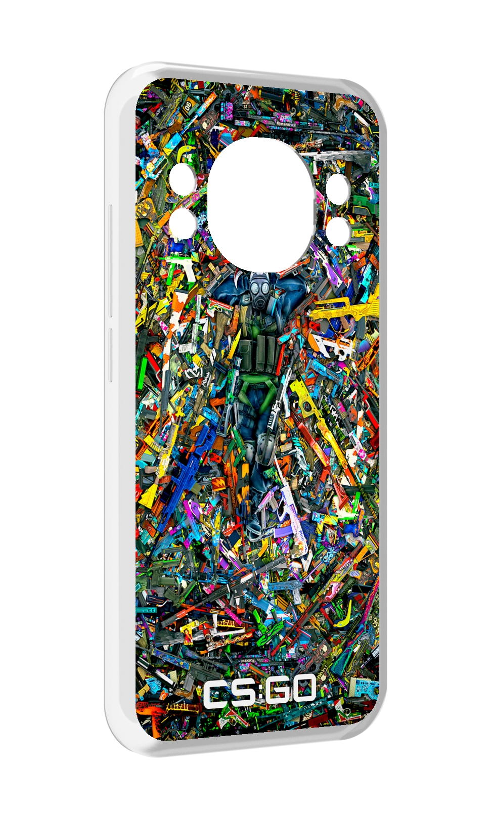 

Чехол MyPads CS GO guns skins мужской для Doogee S98 / S98 Pro, Прозрачный, Tocco