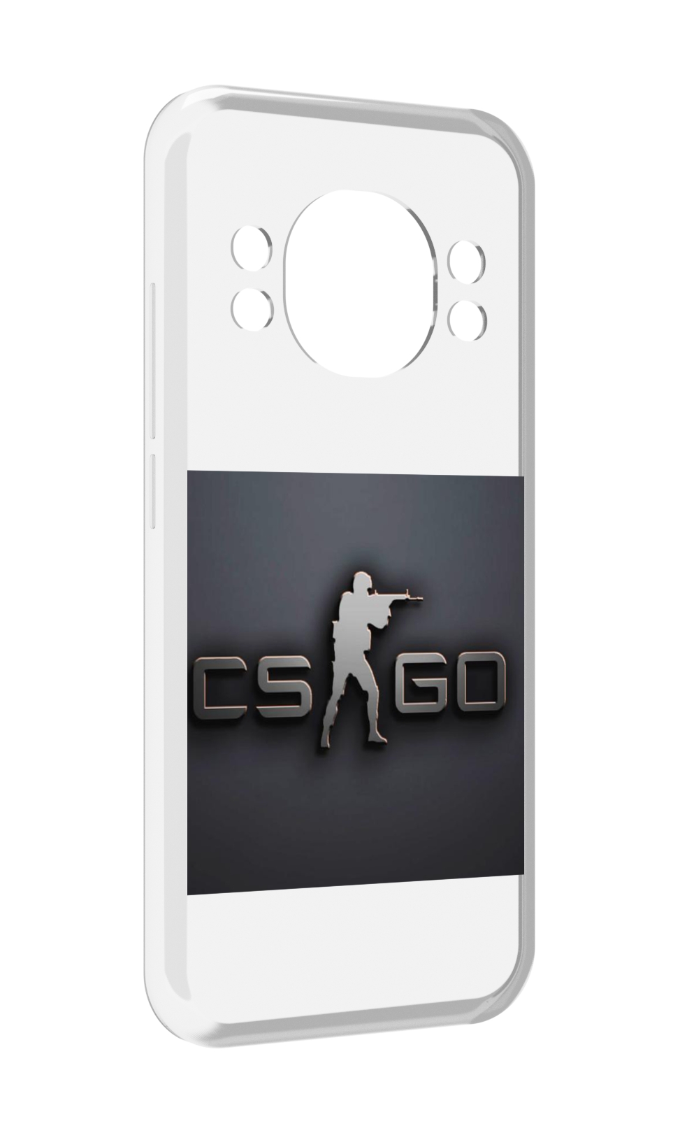 

Чехол MyPads CS go логотип мужской для Doogee S98 / S98 Pro, Прозрачный, Tocco