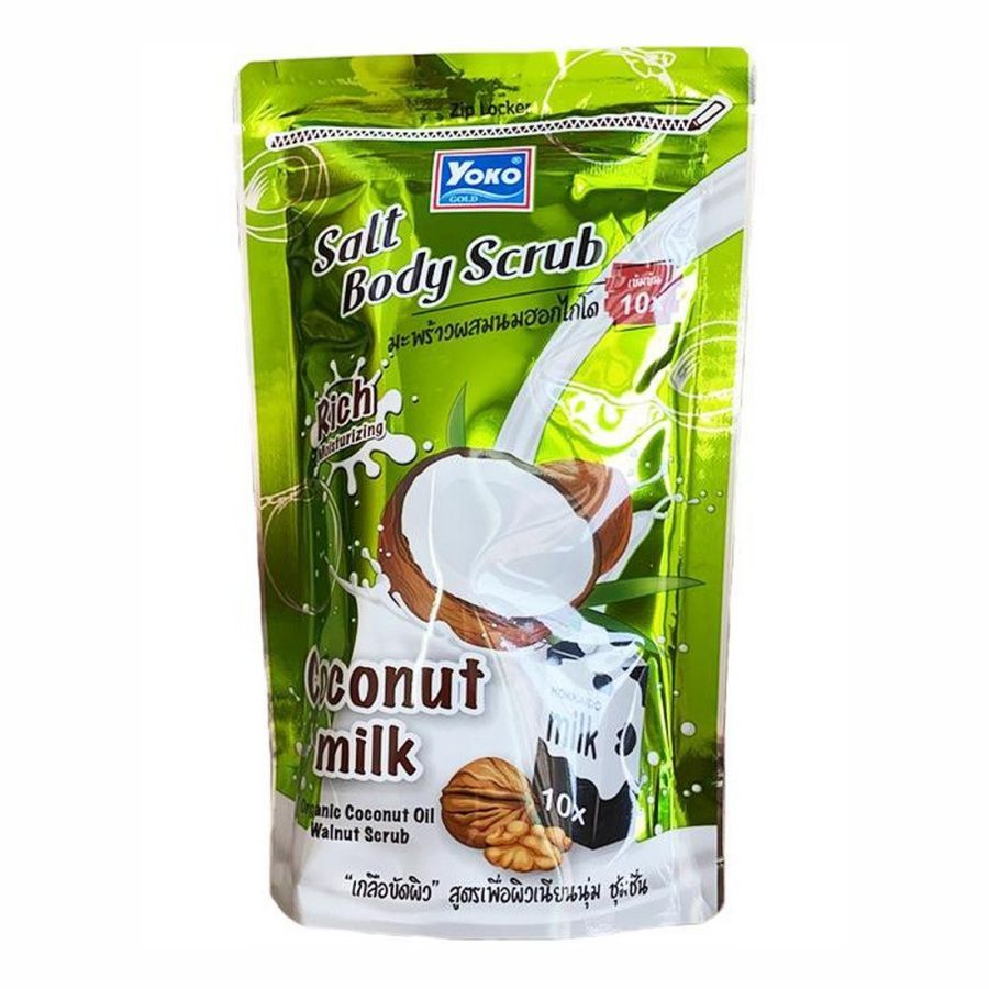 Скраб для тела Yoko Siam Salt Body Scrub Coconut Milk солевой c кокосом протеинами 350 г