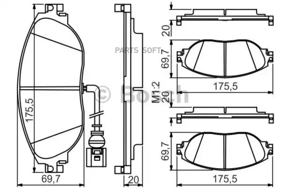 

Колодки торм.пер. AUDI A3 1.2-2.0 12->, SEAT ALHAMBRA/LEON 1.4-2.0 10->, SKODA OCTAV BOSCH