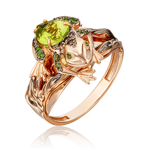 

Кольцо из золота р. , PLATINA jewelry 01-5414-00-727-1110-57, хромдиопсид, 01-5414-00-727-1110-57