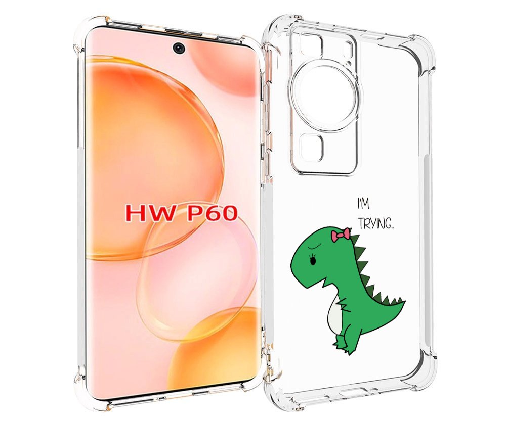 

Чехол MyPads динозаврик-девочка для Huawei P60, Tocco