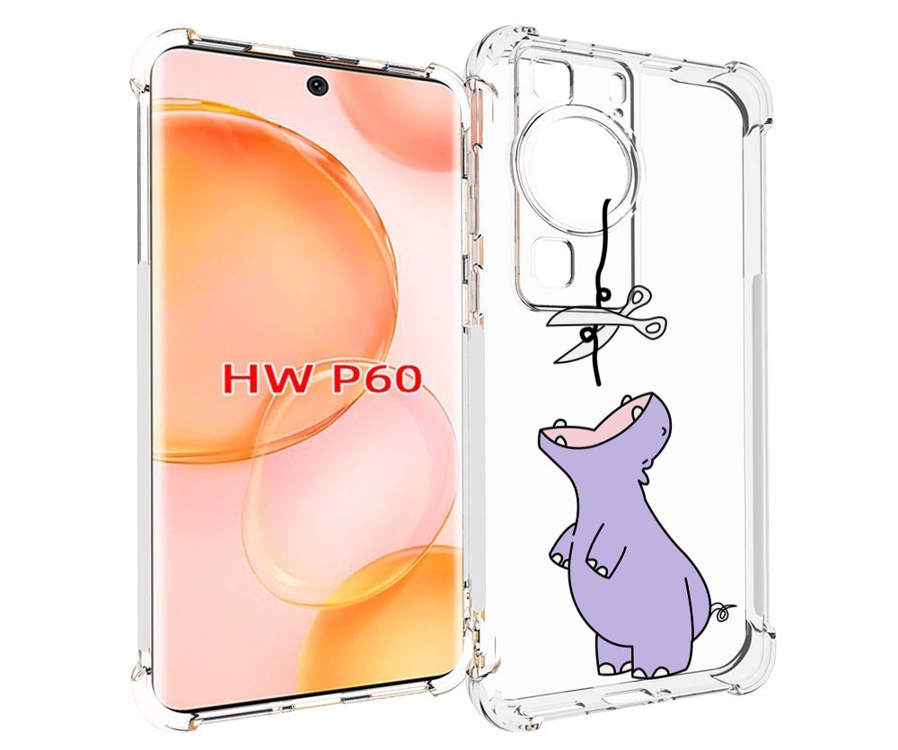 

Чехол MyPads динозаврик-фиолетовый для Huawei P60, Tocco