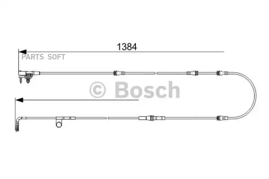 

BOSCH Датчик износа торм.колодок пер.[1380mm] LAND ROVER Range Rover Sport 3.0/ D 04/13->