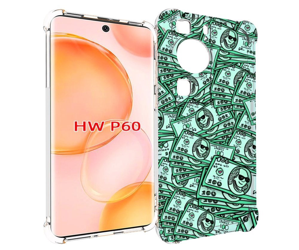 

Чехол MyPads доллары картинка для Huawei P60, Tocco