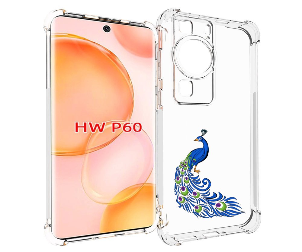 

Чехол MyPads жарптица-голубая для Huawei P60, Tocco