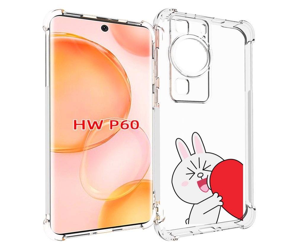 

Чехол MyPads зайчик-с-полуседрцем для Huawei P60, Tocco