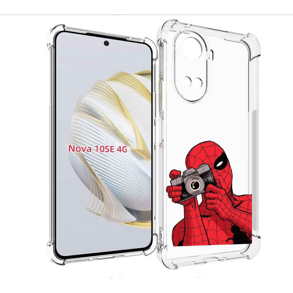 

Чехол MyPads человек паук фотограф детский для Huawei Nova 10 SE, Прозрачный, Tocco