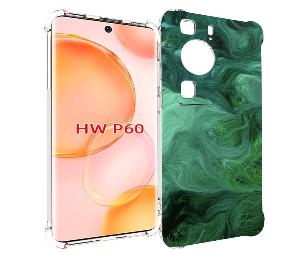 

Чехол MyPads зеленые нити для Huawei P60, Tocco