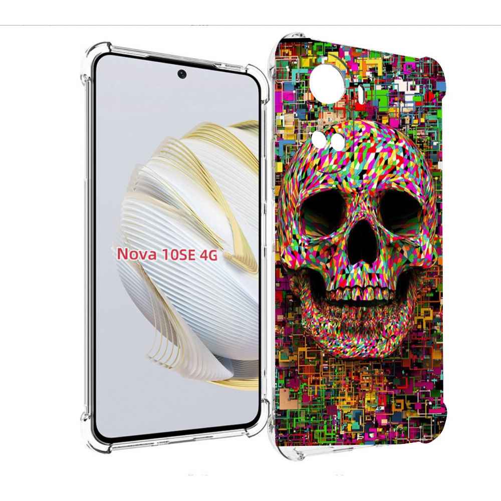 

Чехол MyPads череп красочные цвета для Huawei Nova 10 SE, Прозрачный, Tocco