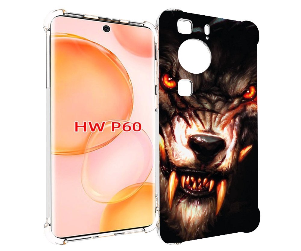 

Чехол MyPads злой голодный волк мужской для Huawei P60, Tocco