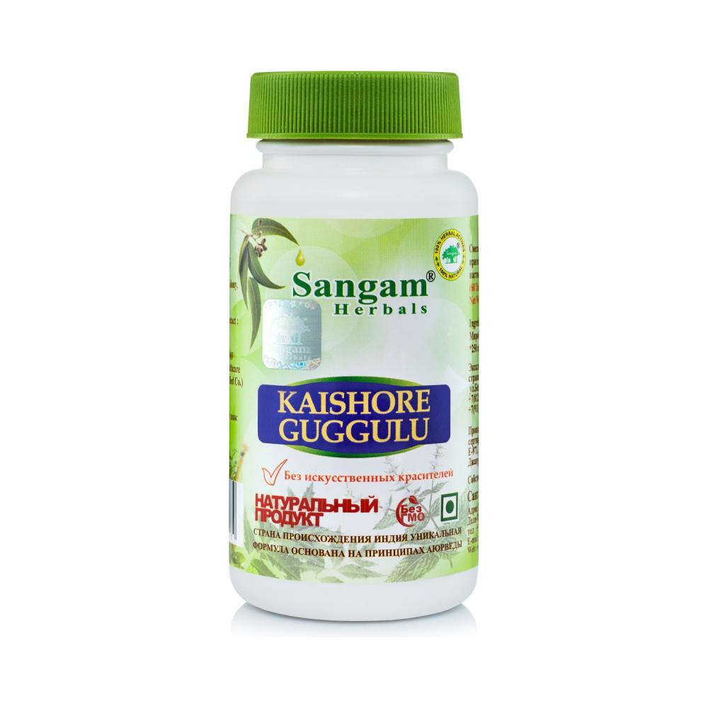 

Кайшор Гуггул чурна Sangam Herbals таблетки 60 шт. по 750 мг, 45 г
