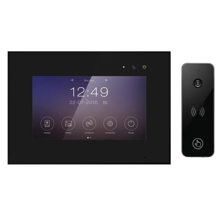 Комплект видеодомофона Tantos Marilyn HD Wi-Fi IPS (черный) и iPanel 2 HD + (черная)