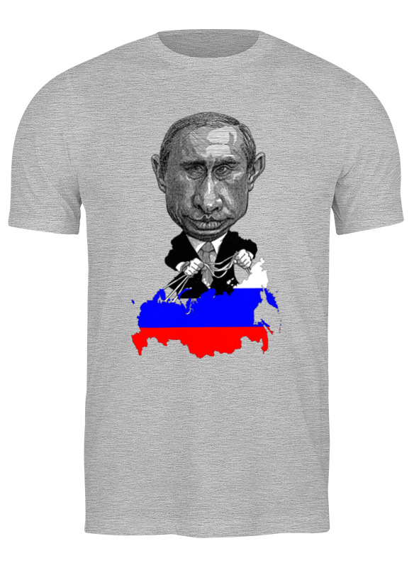 

Футболка мужская Printio Putin серая 3XL, Серый, Putin