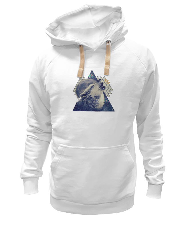 

Толстовка унисекс Printio Волк. белая 3XL, Белый, Волк.
