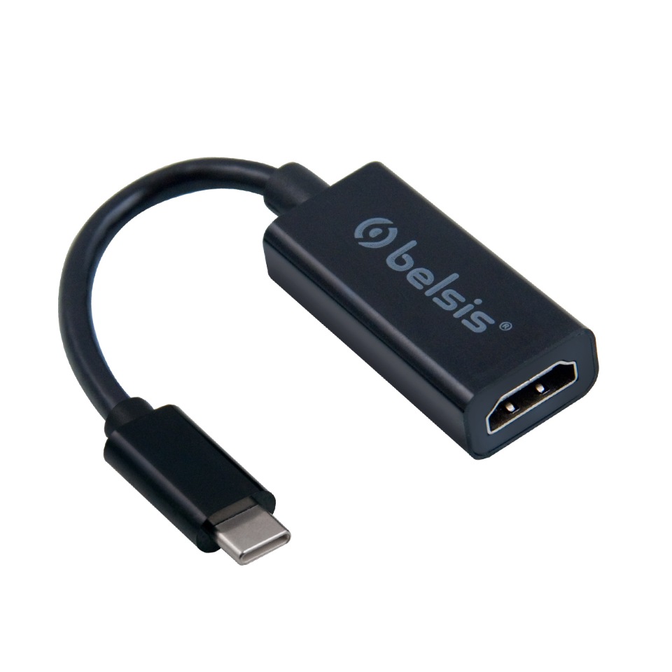 Переходник адаптер USB 3.1 Type C (m) - HDMI (f), чёрный BW8911