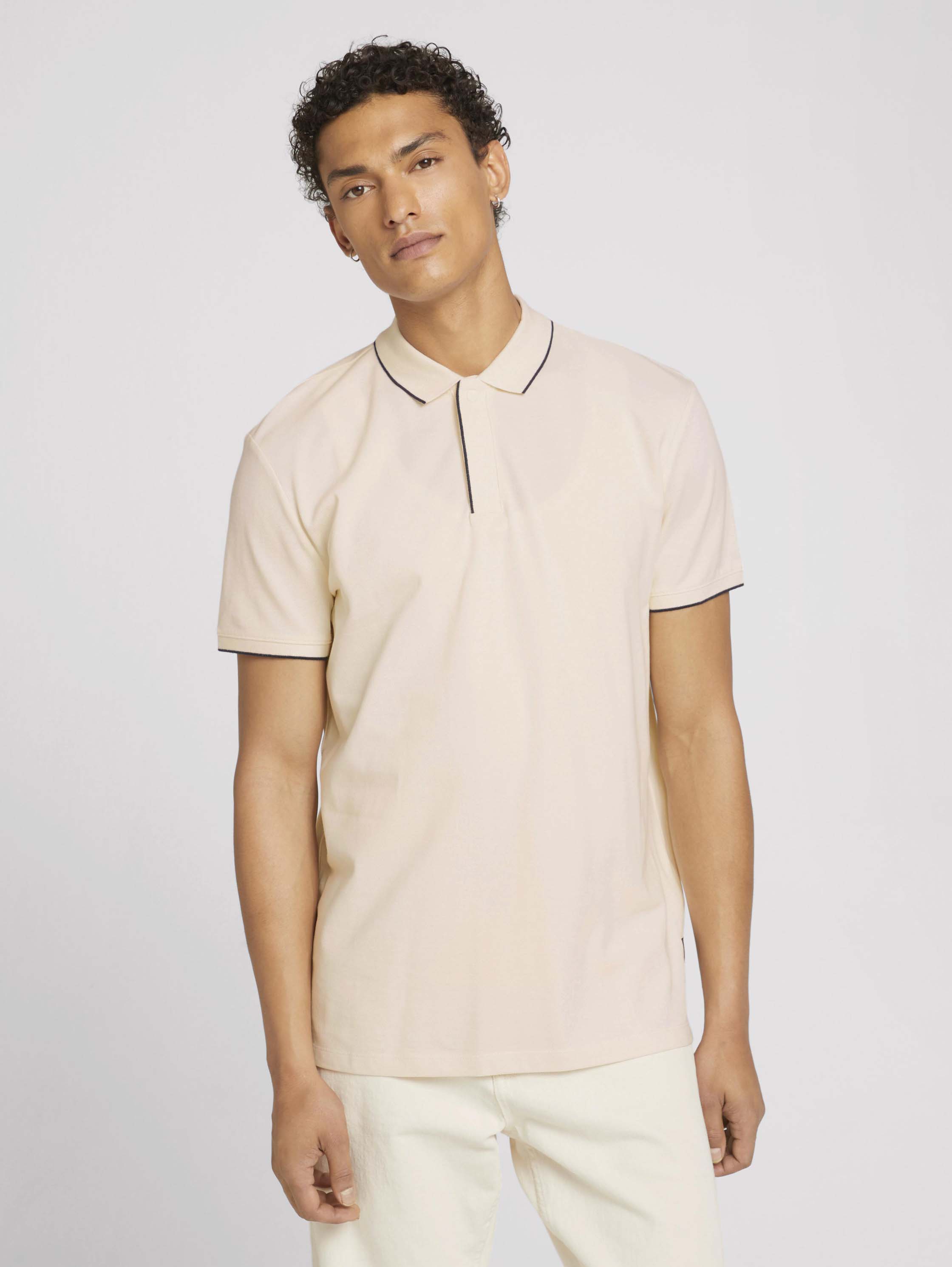 

Футболка-поло мужская TOM TAILOR 1026949 бежевая XXL, 1026949