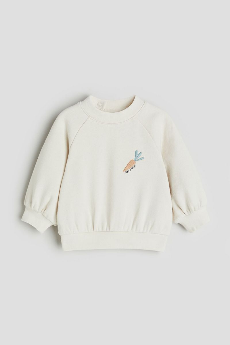

Свитшот детский H&M 1210028, кремовый, 98, Белый, 1210028